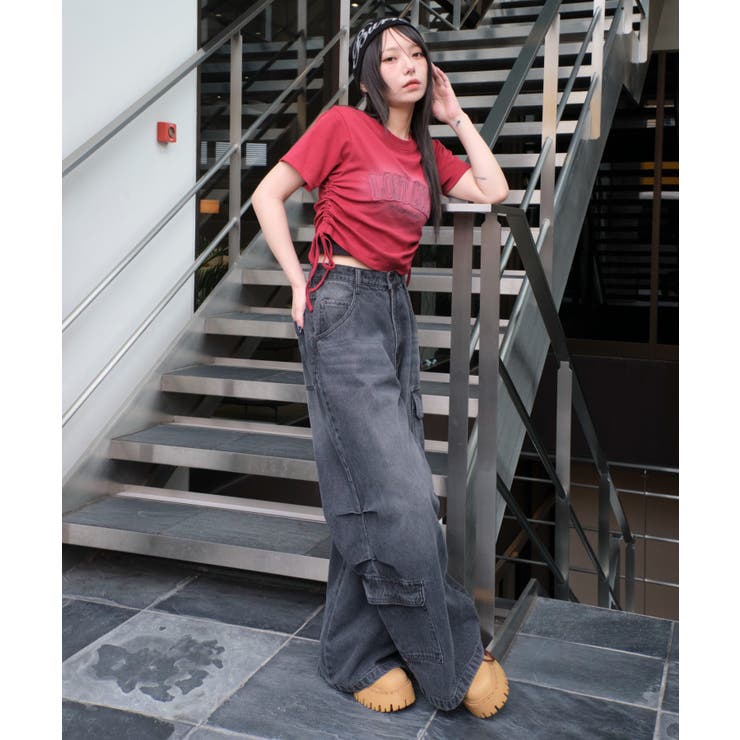 スプレーロゴドロストちびT | WEGO【WOMEN】 | 詳細画像2 