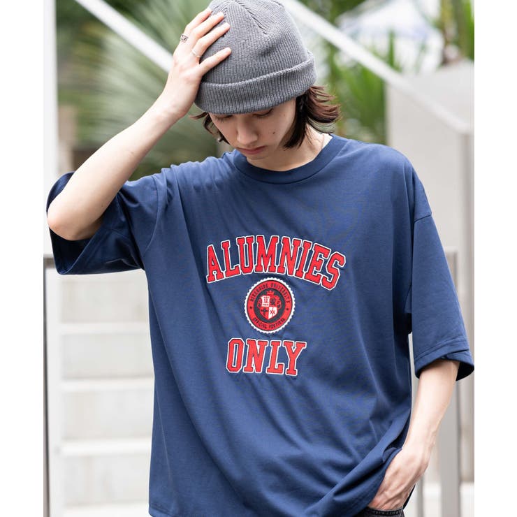 接触冷感カレッジロゴグラフィックT(SS) | WEGO【MEN】 | 詳細画像1 