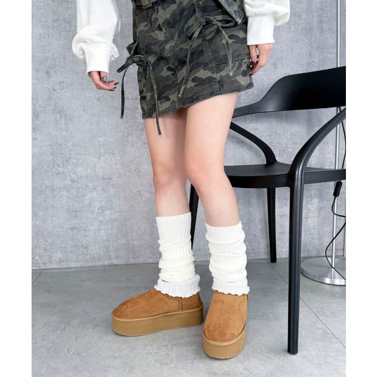 厚底ムートンタッチブーツ | WEGO【WOMEN】 | 詳細画像10 