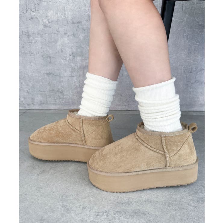 厚底ムートンタッチブーツ | WEGO【WOMEN】 | 詳細画像13 