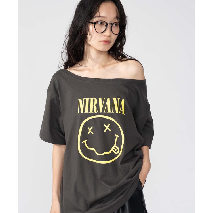 柄1 | NIRVANA別注オフショルビッグT | WEGO【WOMEN】