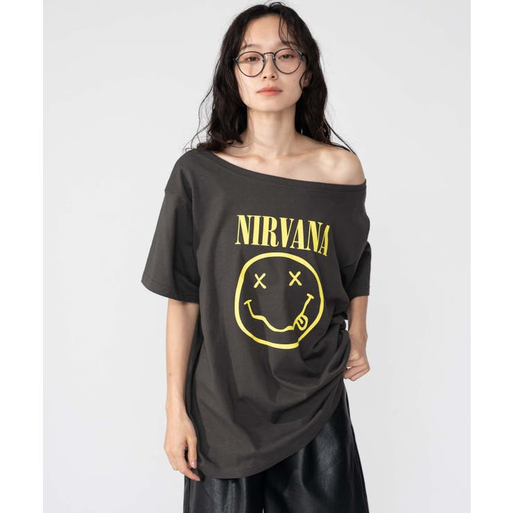 NIRVANA別注オフショルビッグT | WEGO【WOMEN】 | 詳細画像6 