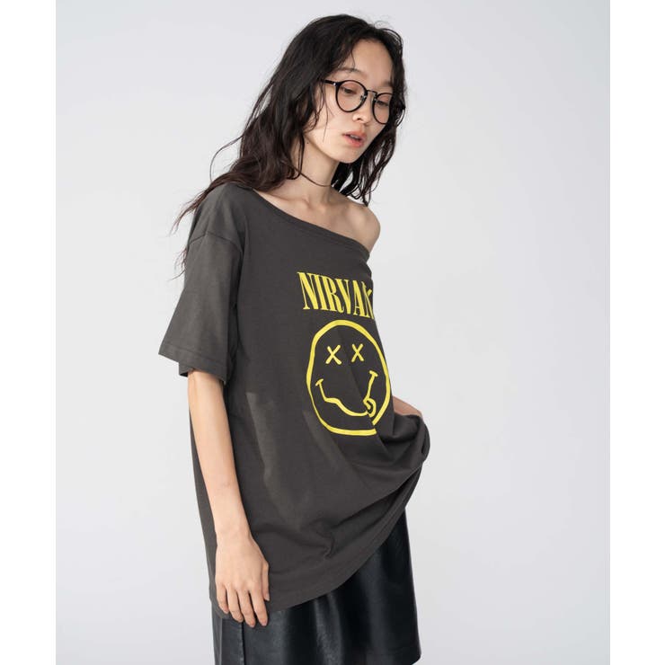 NIRVANA別注オフショルビッグT | WEGO【WOMEN】 | 詳細画像7 
