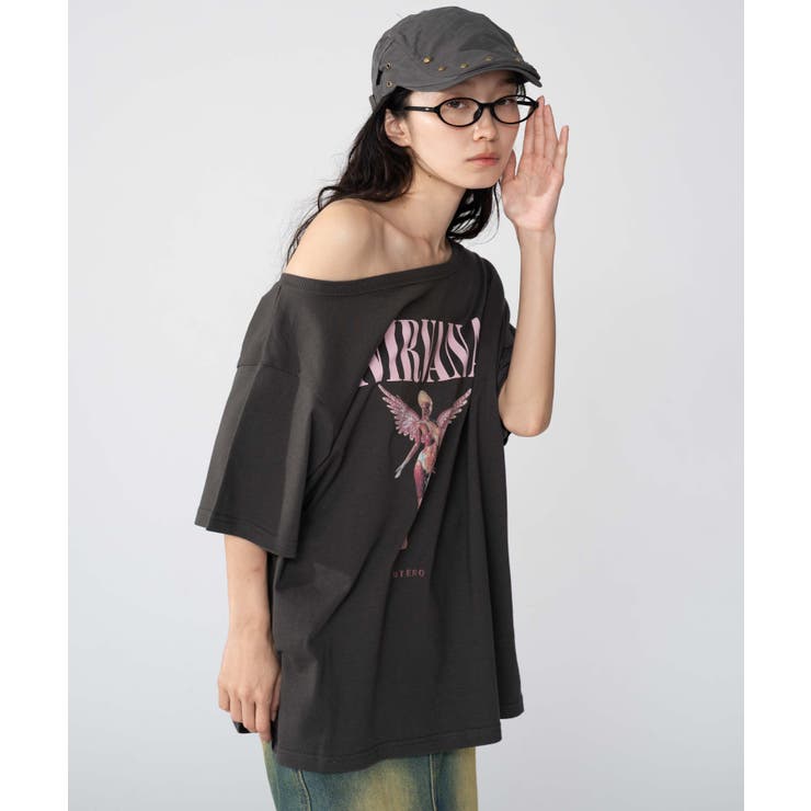 NIRVANA別注オフショルビッグT | WEGO【WOMEN】 | 詳細画像10 