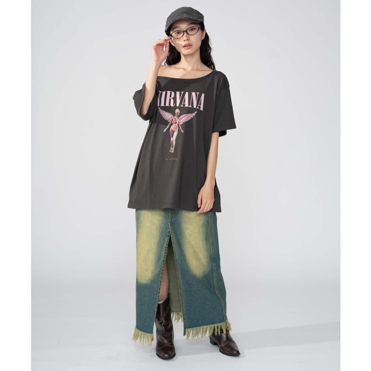 NIRVANA別注オフショルビッグT | WEGO【WOMEN】 | 詳細画像12 