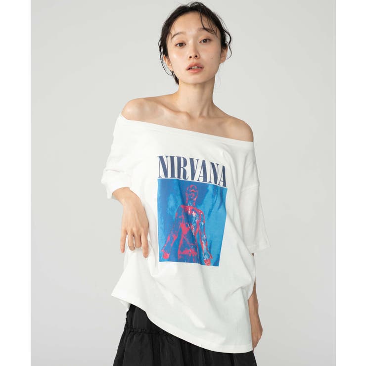 NIRVANA別注オフショルビッグT | WEGO【WOMEN】 | 詳細画像13 