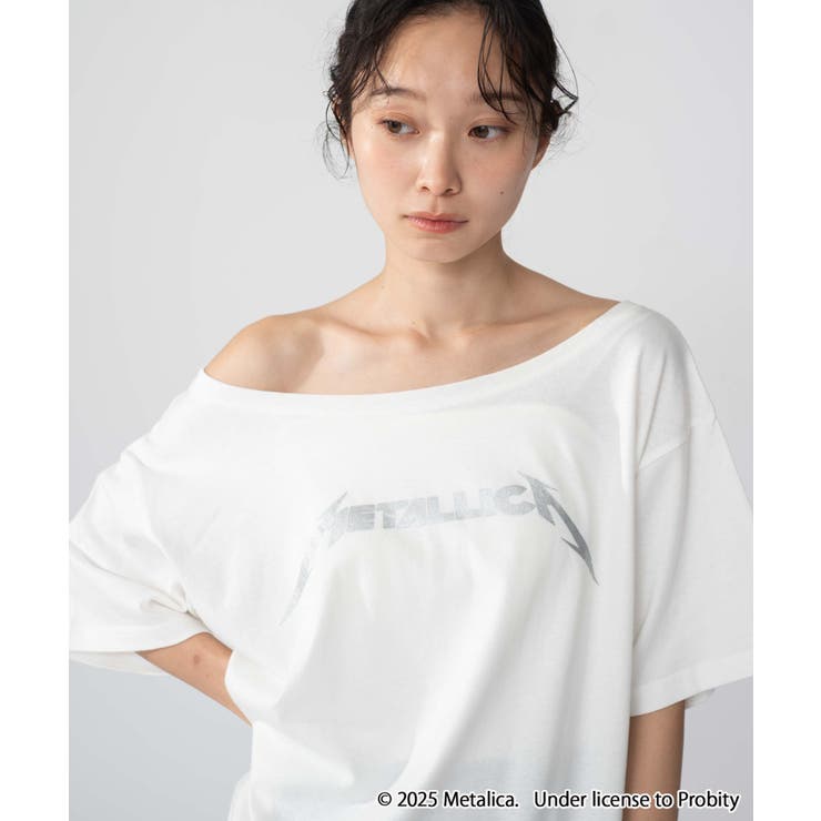 柄4 | 別注MetallicaオフショルビッグT | WEGO【WOMEN】