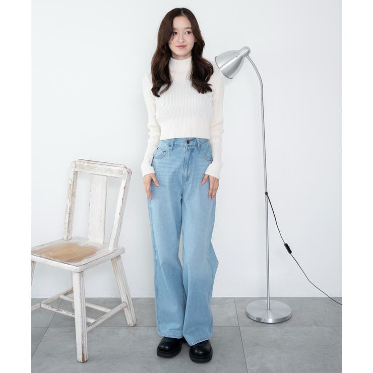 リブハイネックショートニット | WEGO【WOMEN】 | 詳細画像3 