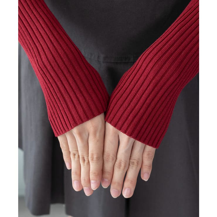 リブハイネックショートニット | WEGO【WOMEN】 | 詳細画像8 