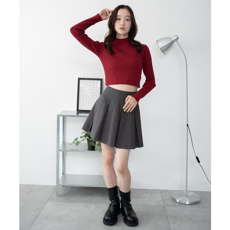 リブハイネックショートニット | WEGO【WOMEN】 | 詳細画像12 