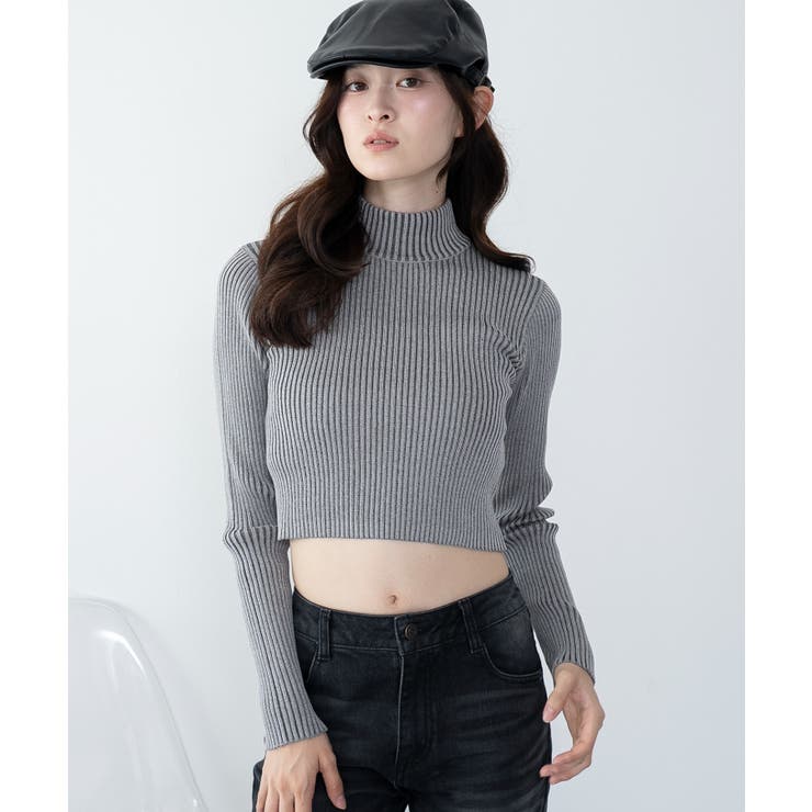 リブハイネックショートニット | WEGO【WOMEN】 | 詳細画像19 