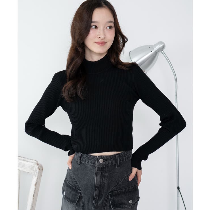 リブハイネックショートニット | WEGO【WOMEN】 | 詳細画像22 