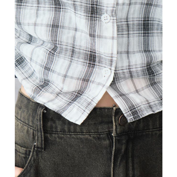 サイドドロストチェックシャツ | WEGO【WOMEN】 | 詳細画像6 