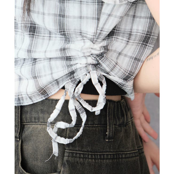 サイドドロストチェックシャツ | WEGO【WOMEN】 | 詳細画像7 