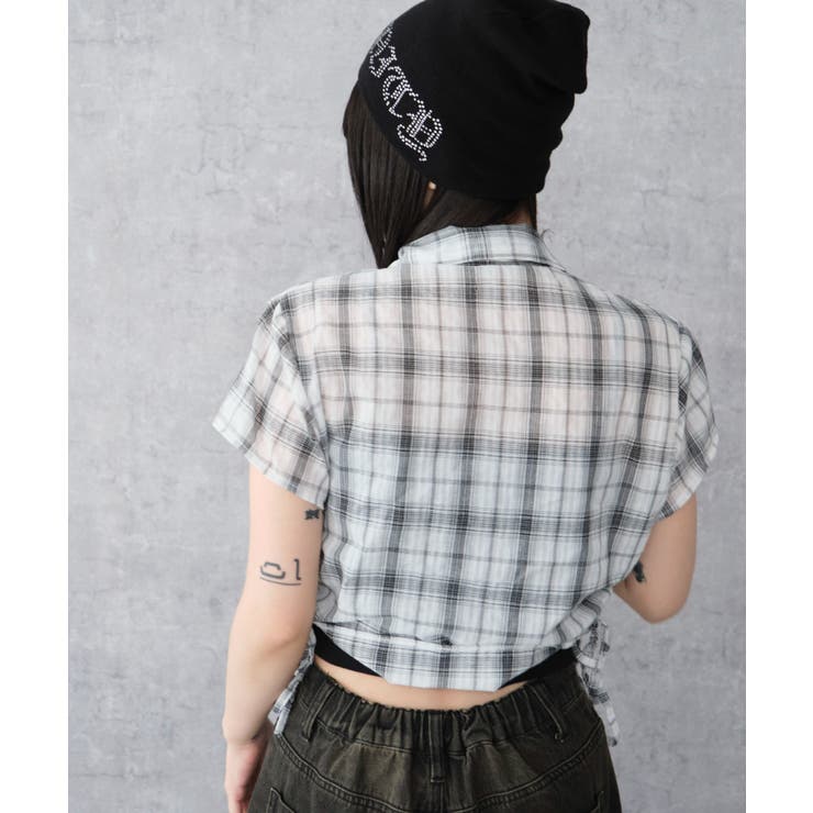 サイドドロストチェックシャツ | WEGO【WOMEN】 | 詳細画像10 