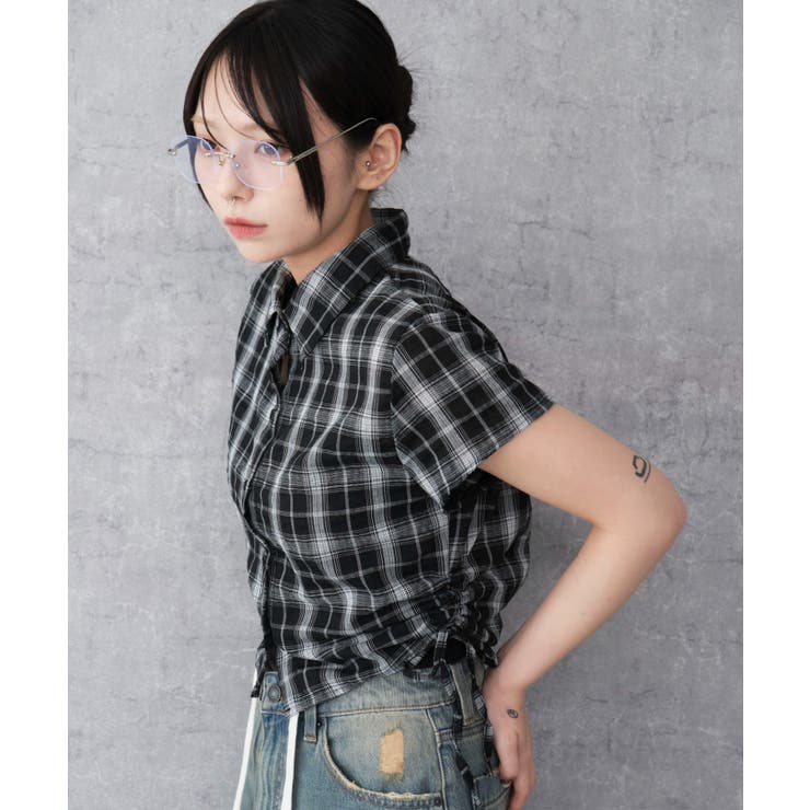 サイドドロストチェックシャツ | WEGO【WOMEN】 | 詳細画像14 