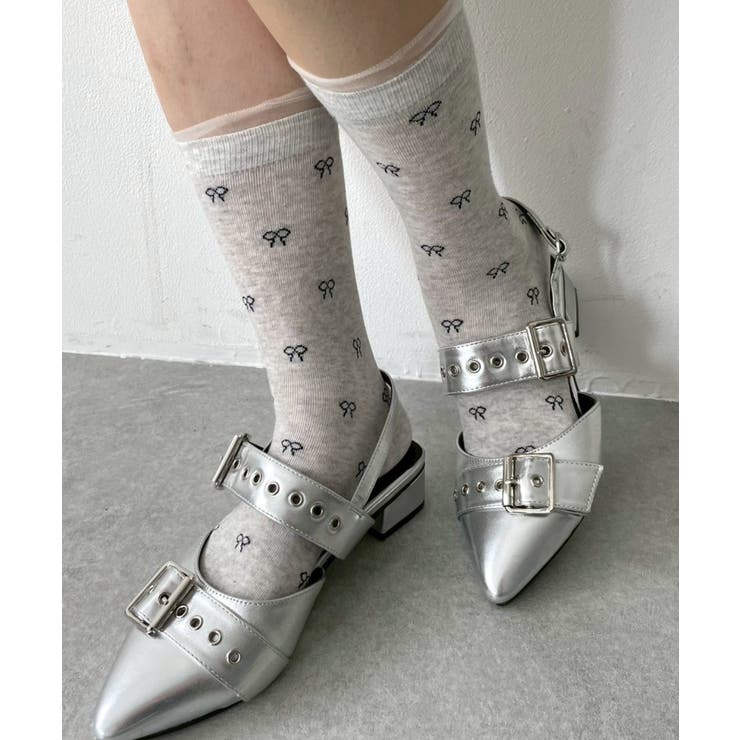柄2 | アソートリボンデザインソックス | WEGO【WOMEN】