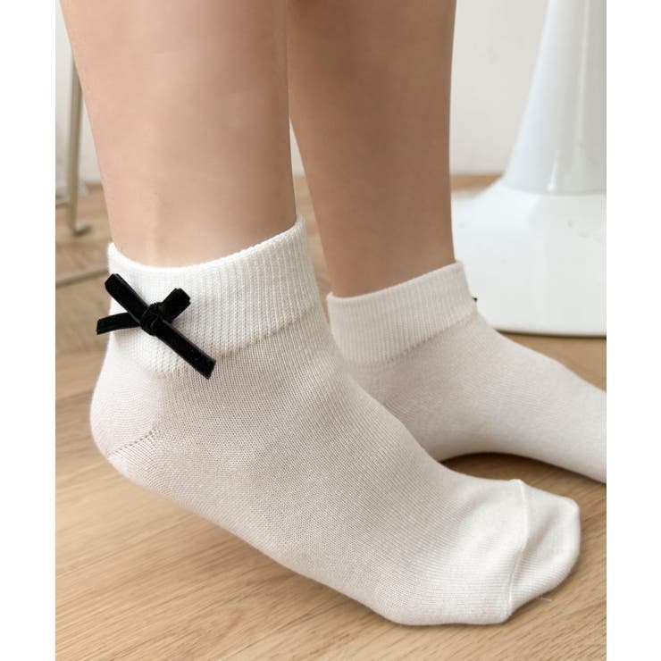 ベロアリボンショートソックス | WEGO【WOMEN】 | 詳細画像1 