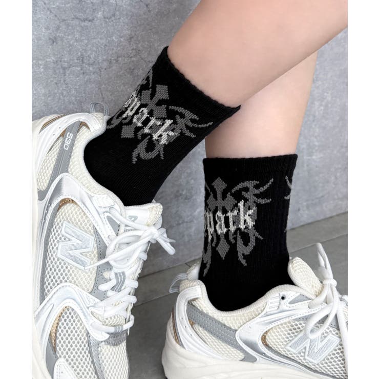sparkロゴソックス | WEGO【WOMEN】 | 詳細画像5 