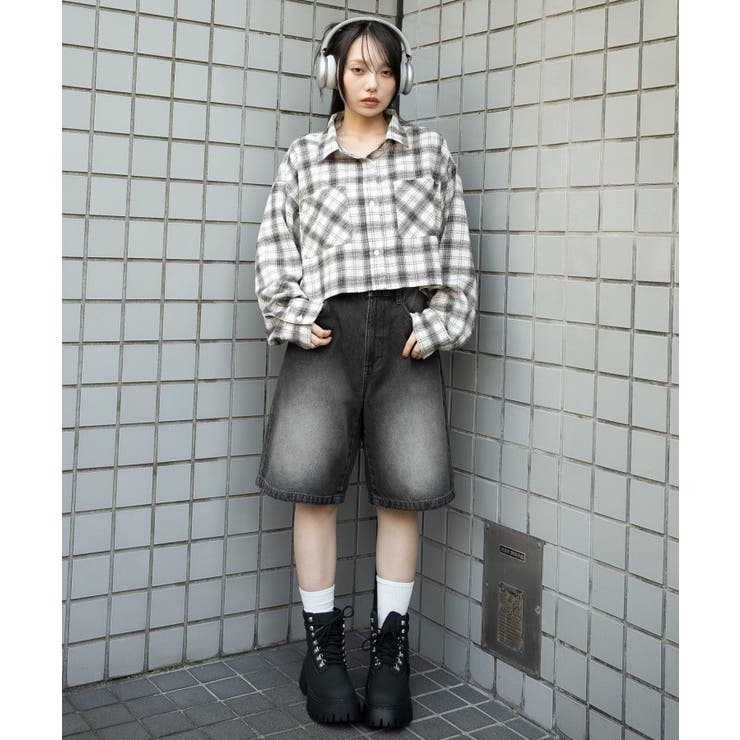 チェックショートネルシャツ | WEGO【WOMEN】 | 詳細画像2 