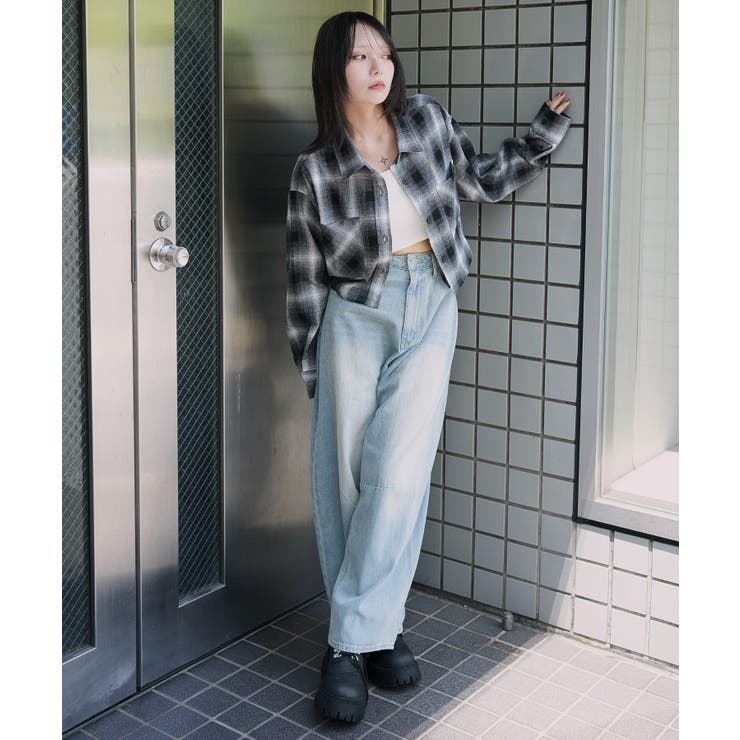 チェックショートネルシャツ | WEGO【WOMEN】 | 詳細画像15 
