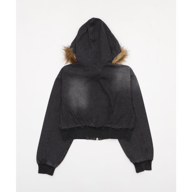 ファーフードデニムショートブルゾン | WEGO【WOMEN】 | 詳細画像20 