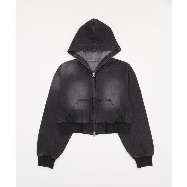 ファーフードデニムショートブルゾン | WEGO【WOMEN】 | 詳細画像21 