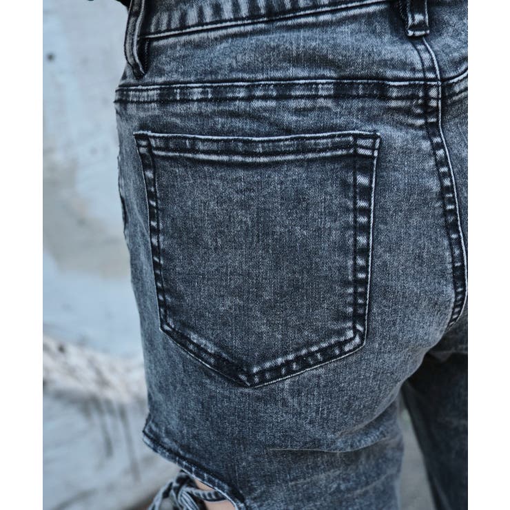 カットアウトリボンストレッチデニムフレアパンツ | WEGO【WOMEN】 | 詳細画像8 