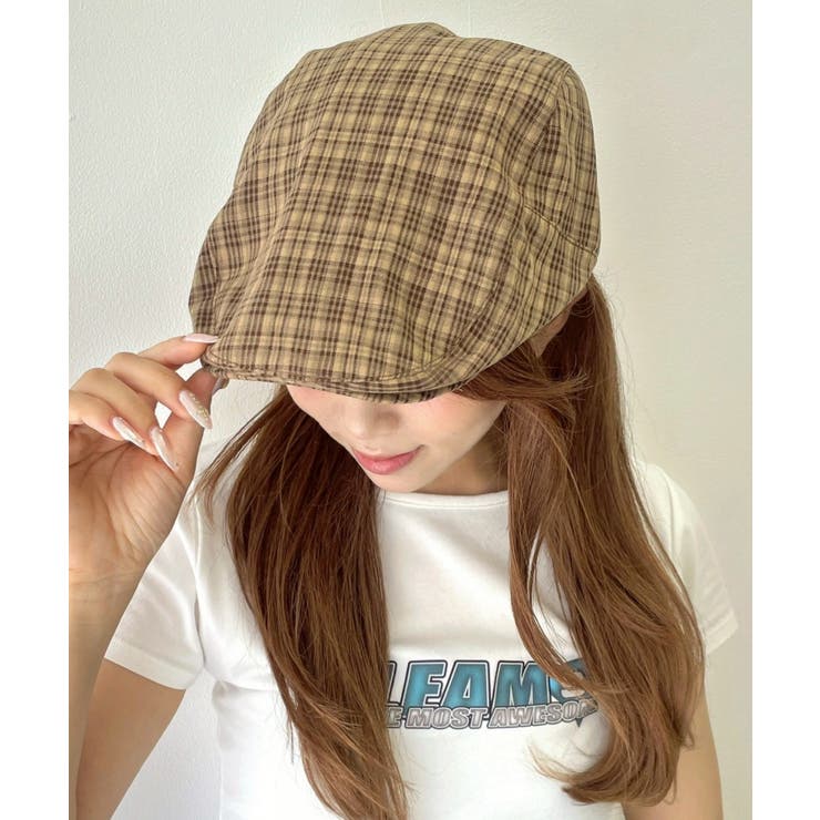 ブラウン | Lチェックハンチング | WEGO【MEN】