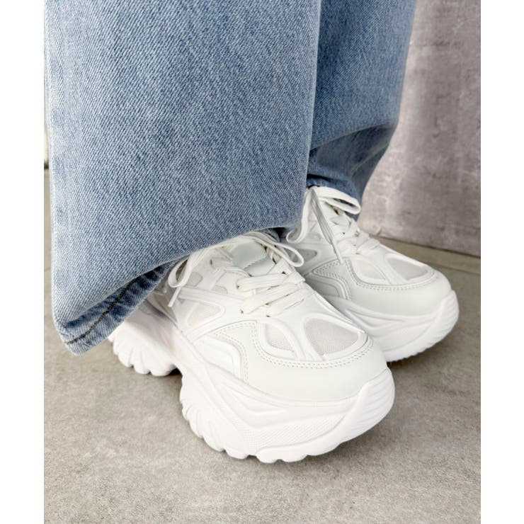 ラバーコンビ厚底スニーカー | WEGO【WOMEN】 | 詳細画像7 