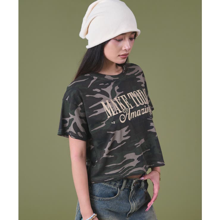 MAKETODAYカモフラT | WEGO【WOMEN】 | 詳細画像3 