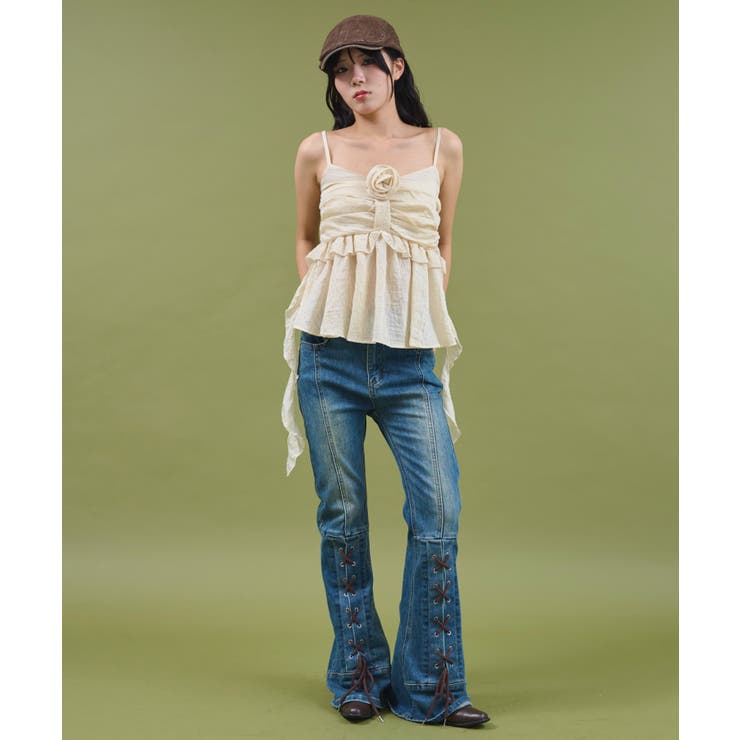 フロントローズサイドテールキャミ | WEGO【WOMEN】 | 詳細画像2 