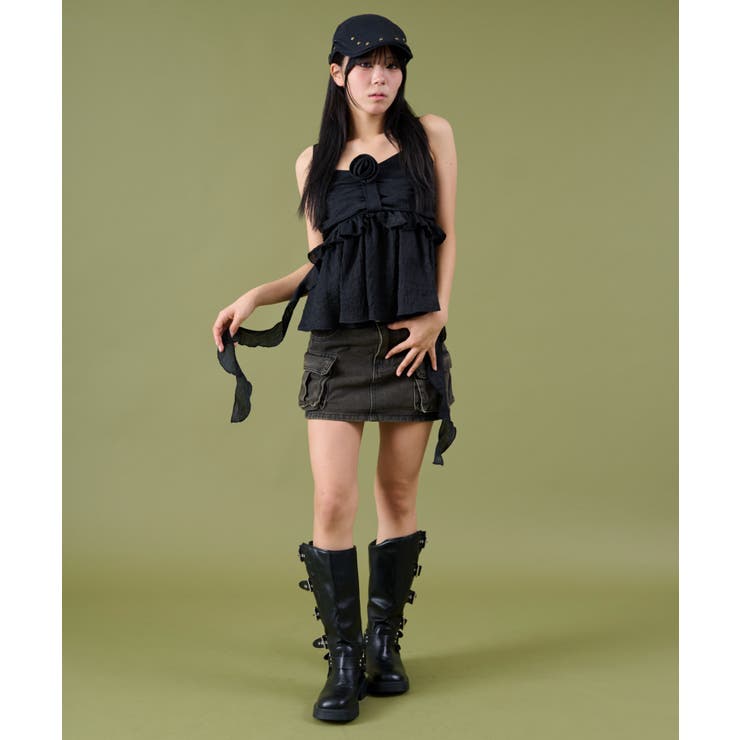 フロントローズサイドテールキャミ | WEGO【WOMEN】 | 詳細画像3 