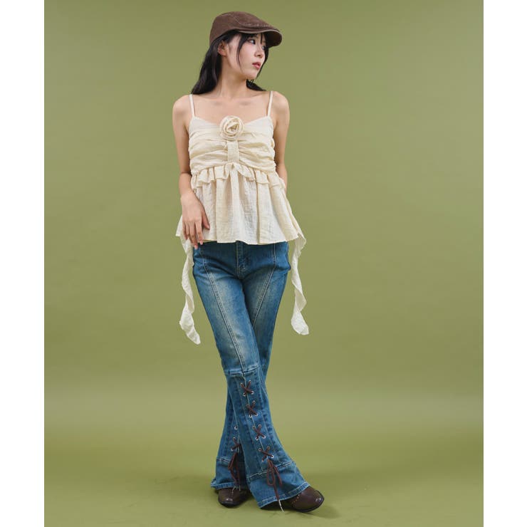 フロントローズサイドテールキャミ | WEGO【WOMEN】 | 詳細画像6 