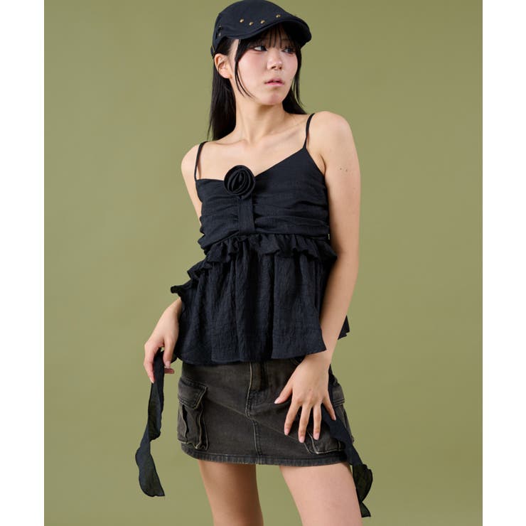 フロントローズサイドテールキャミ | WEGO【WOMEN】 | 詳細画像7 