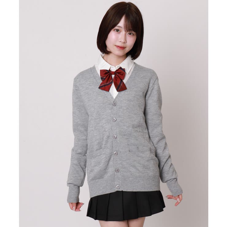 杢グレー | ベーシックニットカーディガン | WEGO【WOMEN】