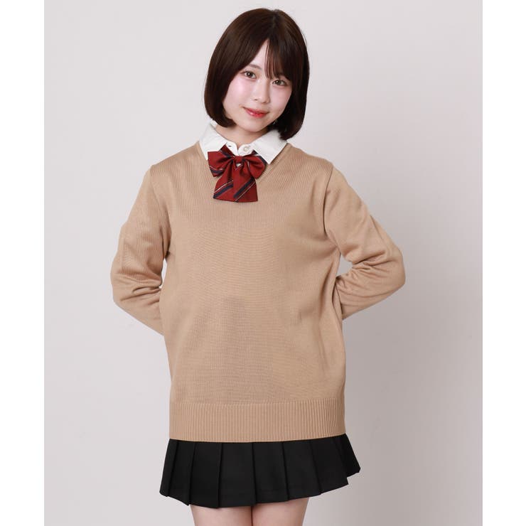 ベージュ | ベーシックニットセーター | WEGO【WOMEN】