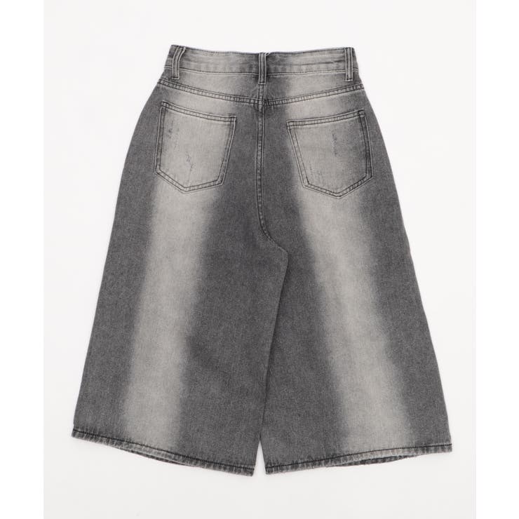 タイ付きダメージハーフデニムパンツ | WEGO【WOMEN】 | 詳細画像4 
