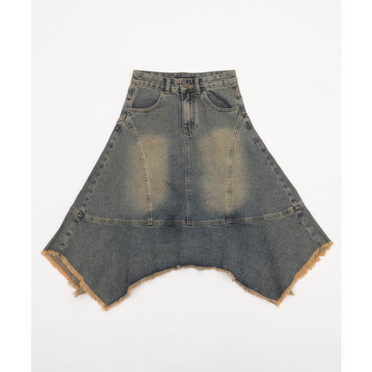 ウオッシュヘムデニムスカート | WEGO【WOMEN】 | 詳細画像1 