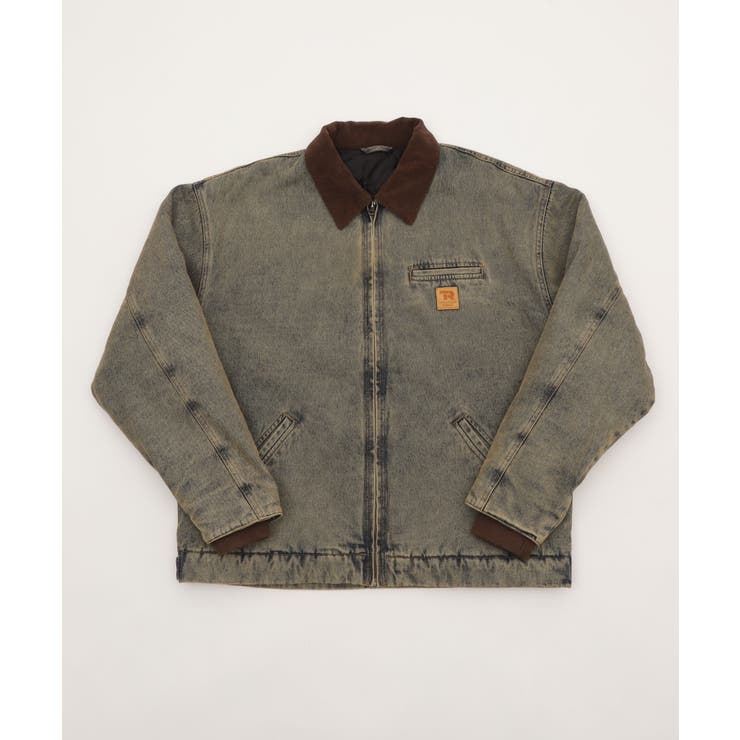 デニム淡加工色 | ワーカーズキルティングZIPジャケット | WEGO【MEN】