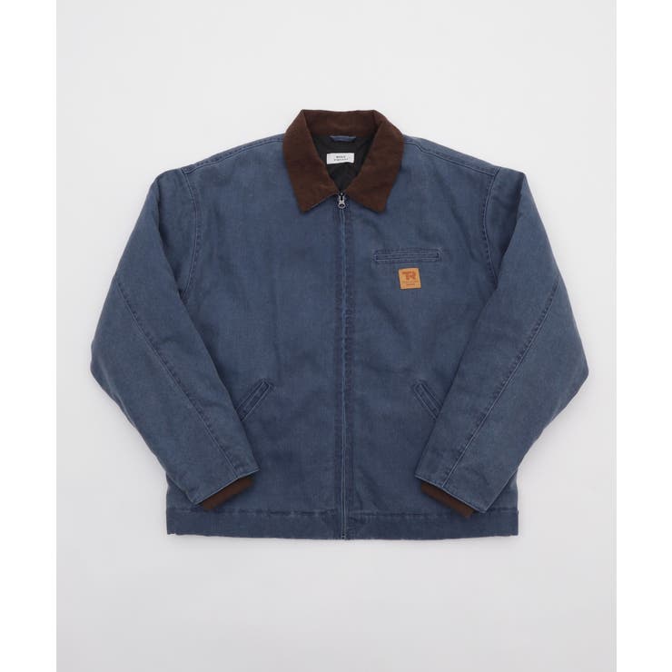 ネイビー | ワーカーズキルティングZIPジャケット | WEGO【MEN】