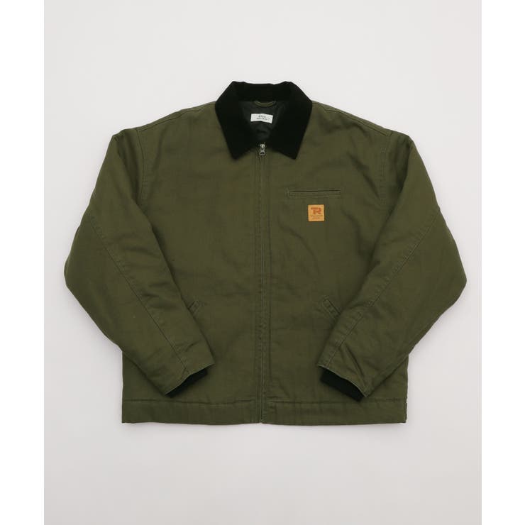 カーキ | ワーカーズキルティングZIPジャケット | WEGO【MEN】