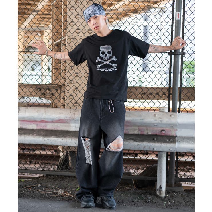 ラインストーンルーズネックT(SS) | WEGO【MEN】 | 詳細画像2 