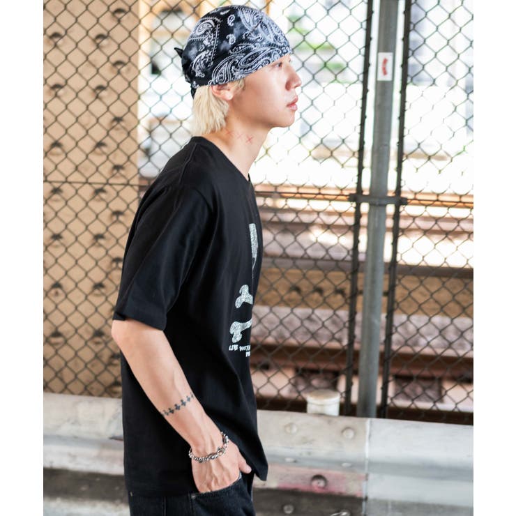 ラインストーンルーズネックT(SS) | WEGO【MEN】 | 詳細画像9 