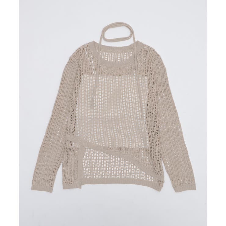 ベージュ | オーバーメッシュニットPO | WEGO【WOMEN】
