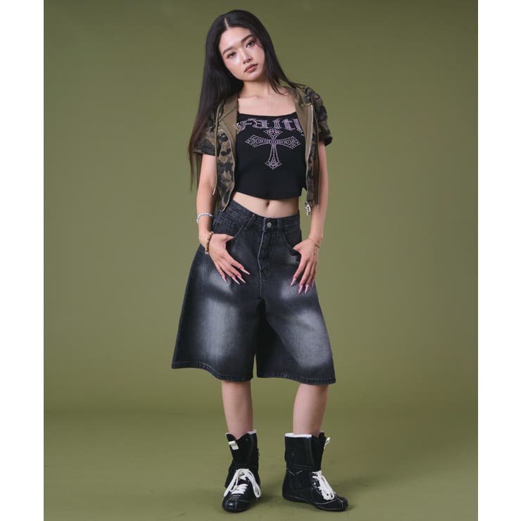 クロスロゴラインストーンキャミ | WEGO【WOMEN】 | 詳細画像10 