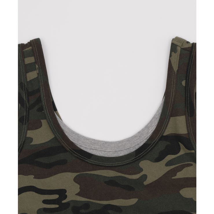 レイヤードドッキングカモフラタンク | WEGO【WOMEN】 | 詳細画像3 