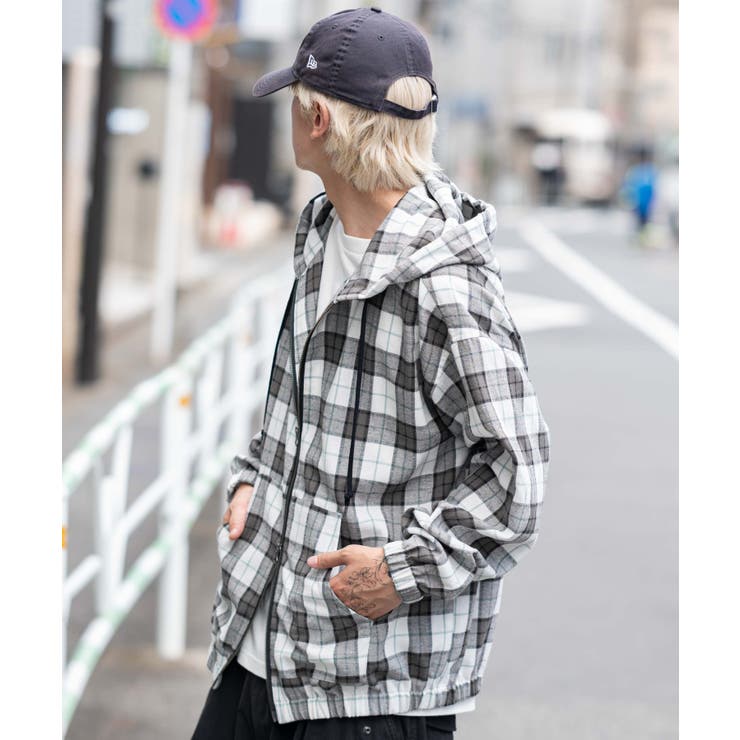 チェックグラフィックZIPパーカー(LS) | WEGO【MEN】 | 詳細画像14 