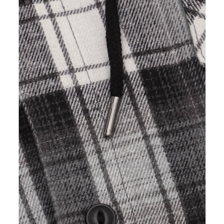 オンブレチェックフードネルシャツ(LS) | WEGO【MEN】 | 詳細画像23 