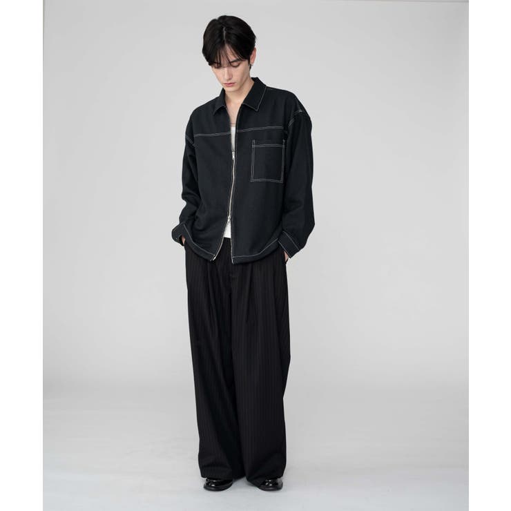 カラーステッチシャツジャケット | WEGO【MEN】 | 詳細画像5 